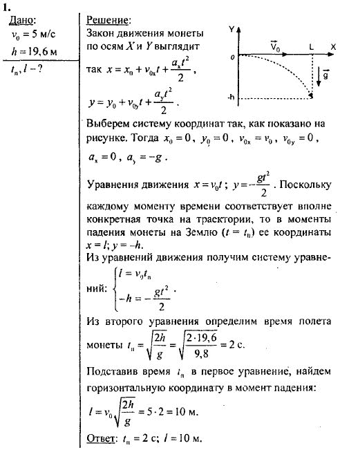 Физика 10 класс касьянов гдз 2-е издание базовый уровень