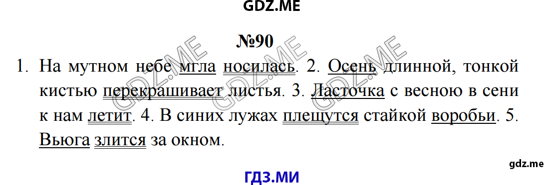 Русский язык 4 класс 97 198. Осень длинной тонкой кистью перекрашивает учебник 3 класс.