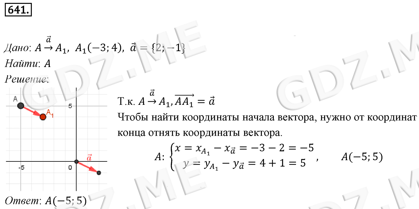 Задание номер 641 (Глава 5 Геометрические преобразования) - ГДЗ по  Геометрии 9 класс Мерзляк - GDZ.ME